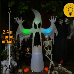 INFLABLE DECORACION ESPECTRO LUMINOSO TERROR 2,4 MTS X 1